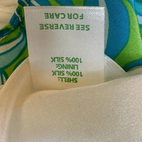 Lilly Pulitzer Joanna Limeade Silk Dress Size 4 - Picture 13 of 13